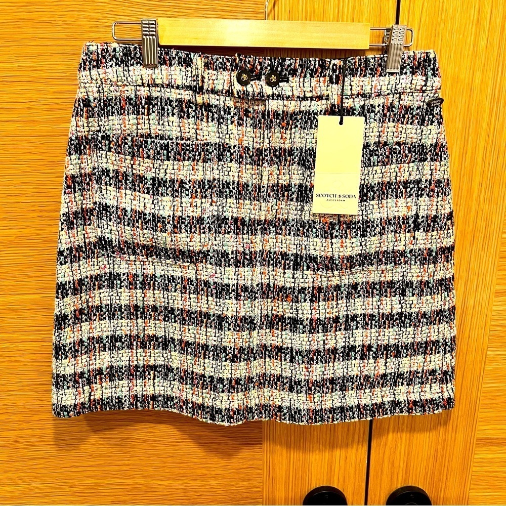 Scotch & Soda | Tweed Patch Pocket | Mini Skirt | Sz M | Tweed Skirt | NWT - Picture 12 of 12